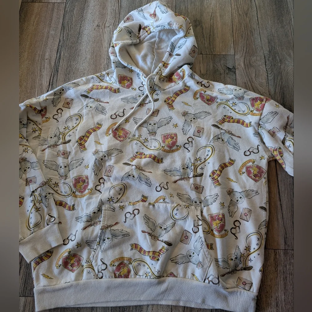 WIZARDING WORLD Harry Potter Hoodie Gryffindor Graphic Oversized Size XXL - Picture 6 of 9